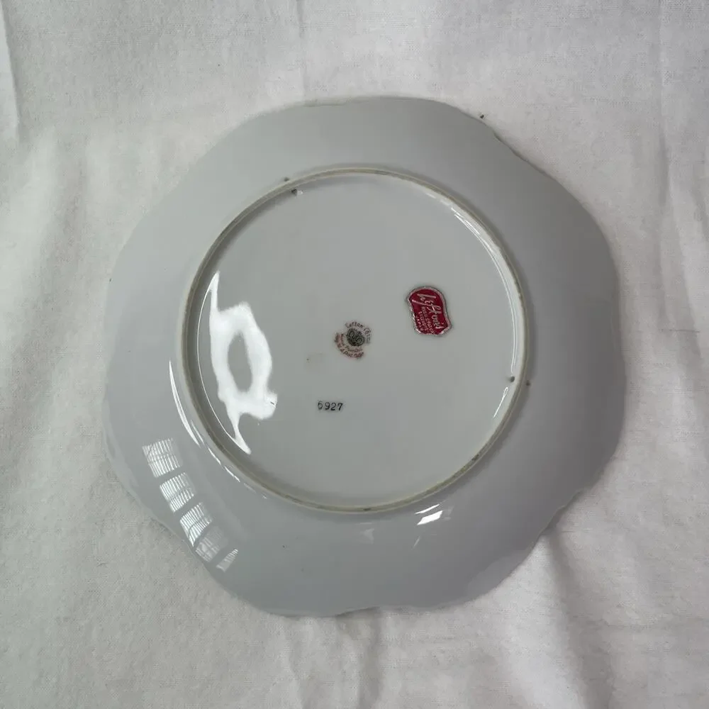 Mid Century 1960's Lefton China 5927 Fruit Pattern Decoration Hand Painted Plate